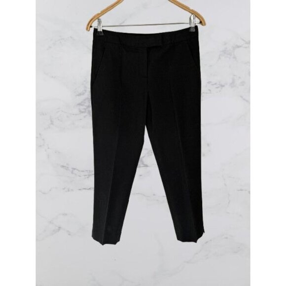 Theory Black Cropped Dress Pants With Side & Back Pockets Size 4 - Picture 10 of 10